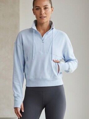 Old Navy Pale Blue Half-Zip Pullover